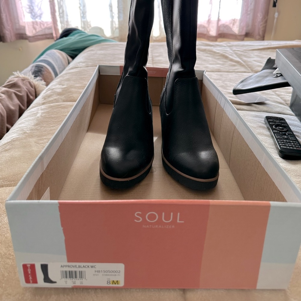 Naturalizer soul boots wide calf